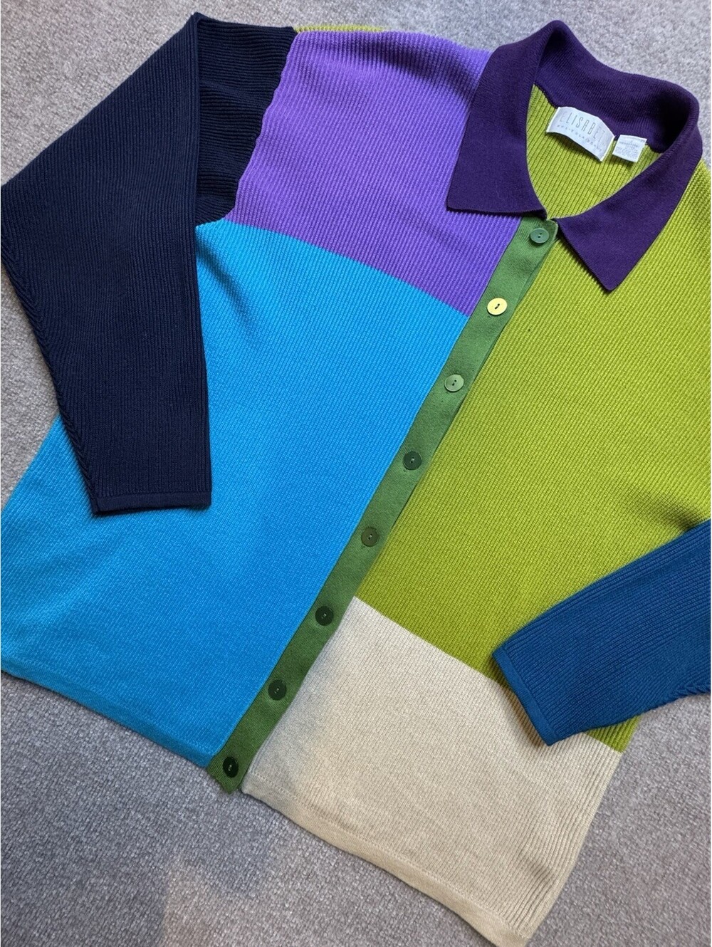 Elizabeth by Liz Claiborne 2X Knit Cardigan Retro (1100)